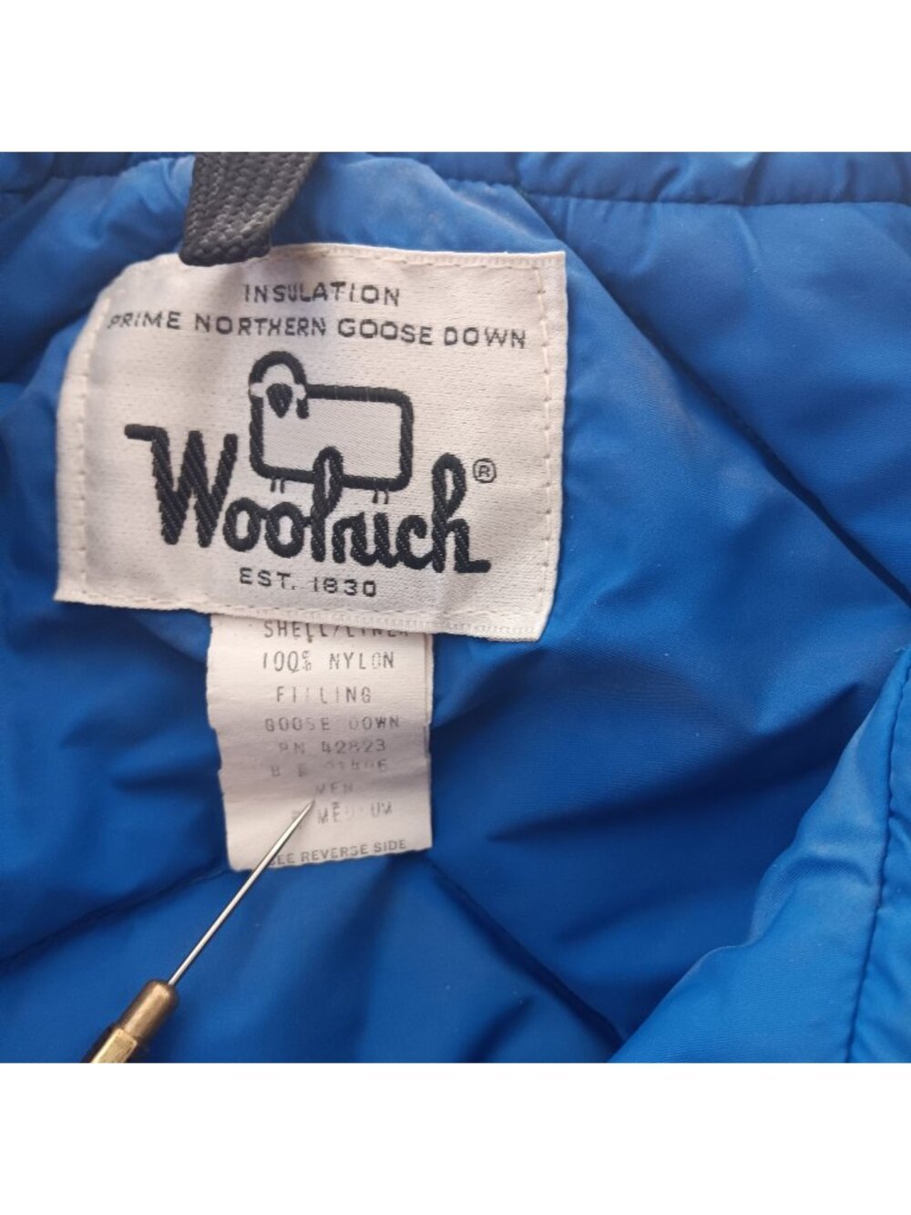 Vintage Medium Puffer Vest Woolrich Prime Northern Goose Down Quilted 1980's USA